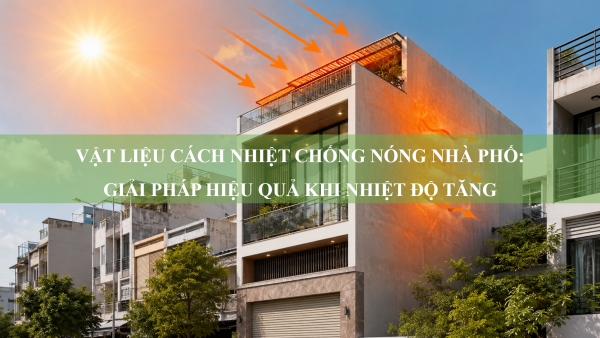 Vật liệu cách nhiệt chống nóng nhà phố: Giải pháp hiệu quả khi nhiệt độ tăng